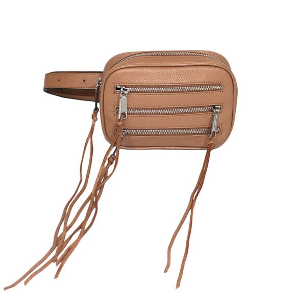 Rebecca Minkoff Tan Leather 3 Zip Belt Bag - Picture 2 of 12